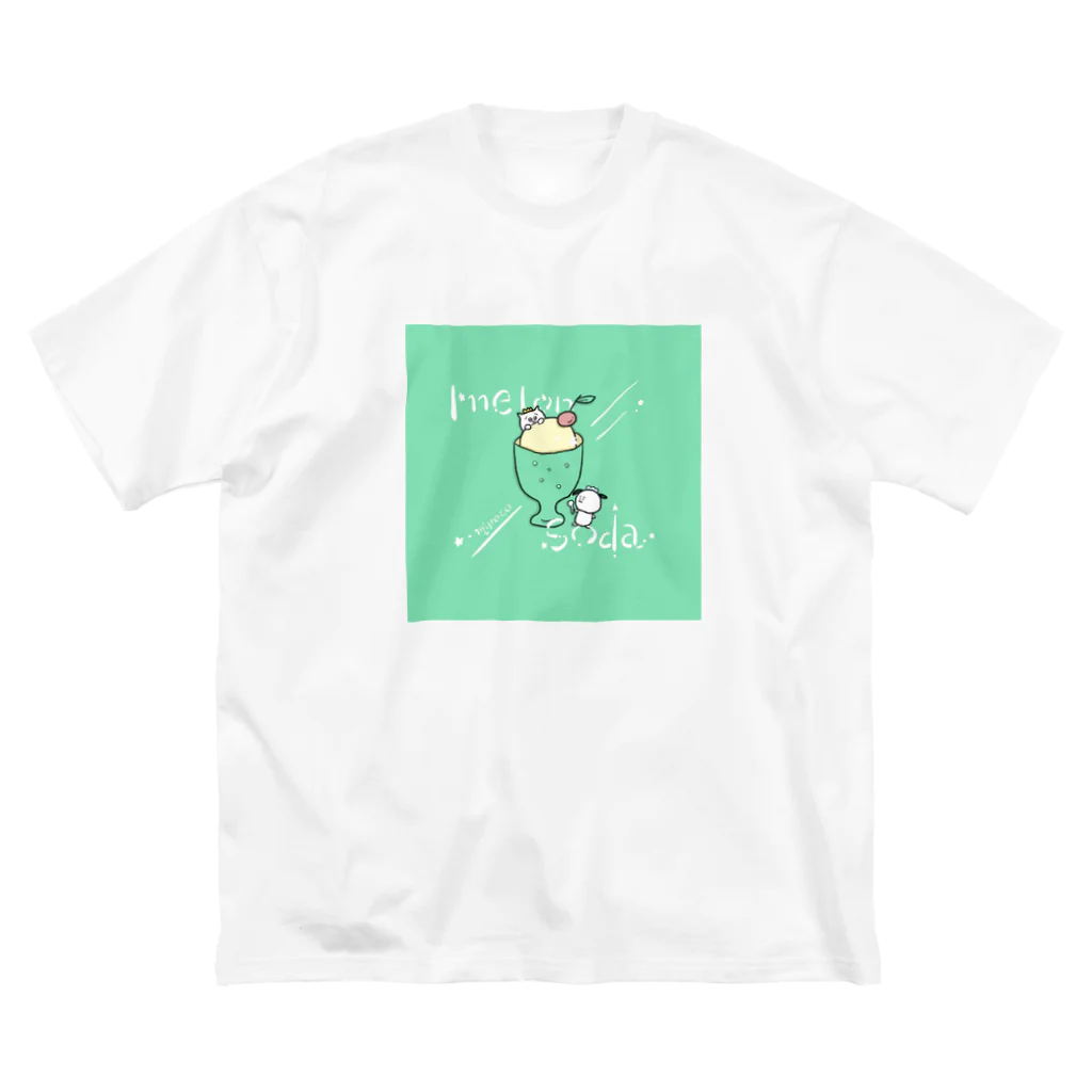 mipoco_chanの喫茶メヨンソーダ ビッグシルエットTシャツ