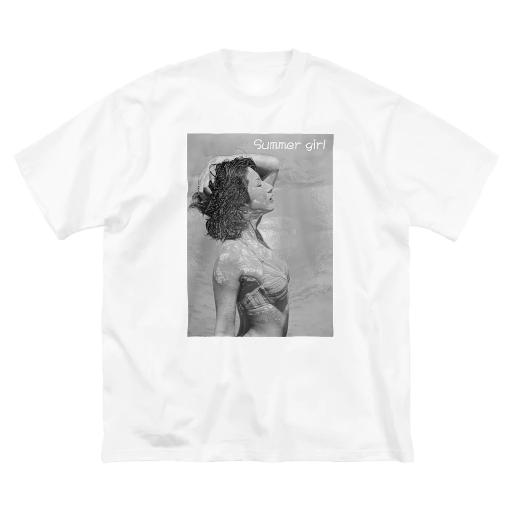 いわフォトのSummer girl Big T-Shirt