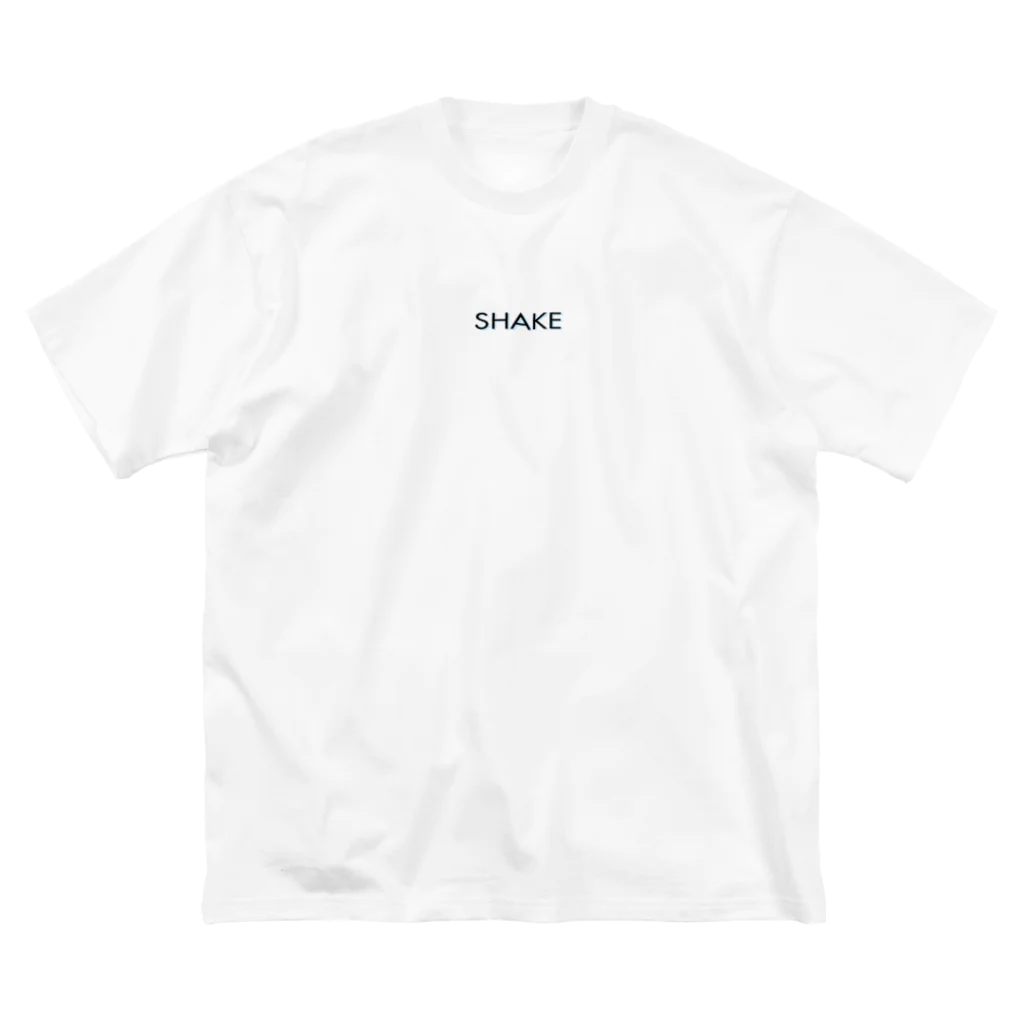 SHAKE屋の鮭SHAKEホワイト ビッグシルエットTシャツ