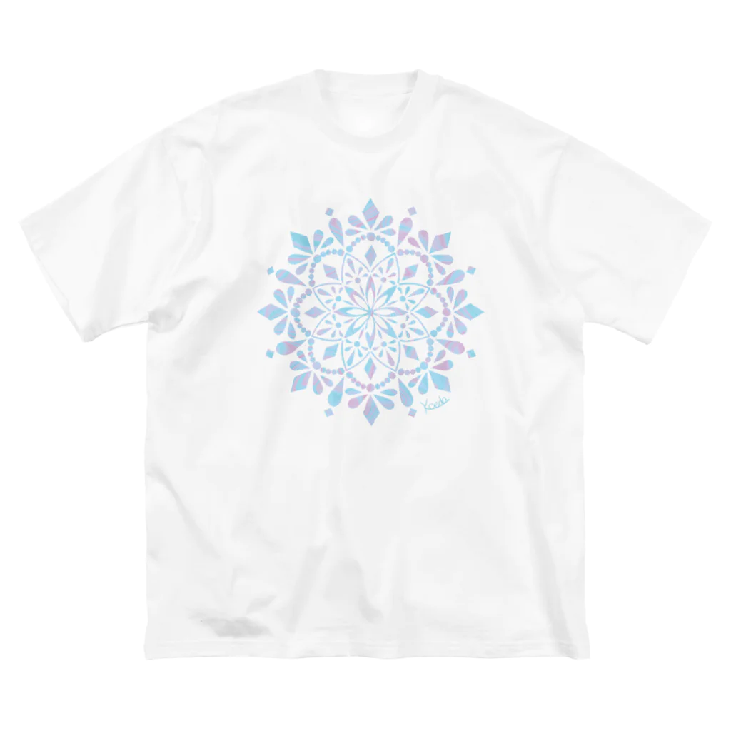 小枝[FunCoMadeメンバー]のMANDARA-light blue- ビッグシルエットTシャツ