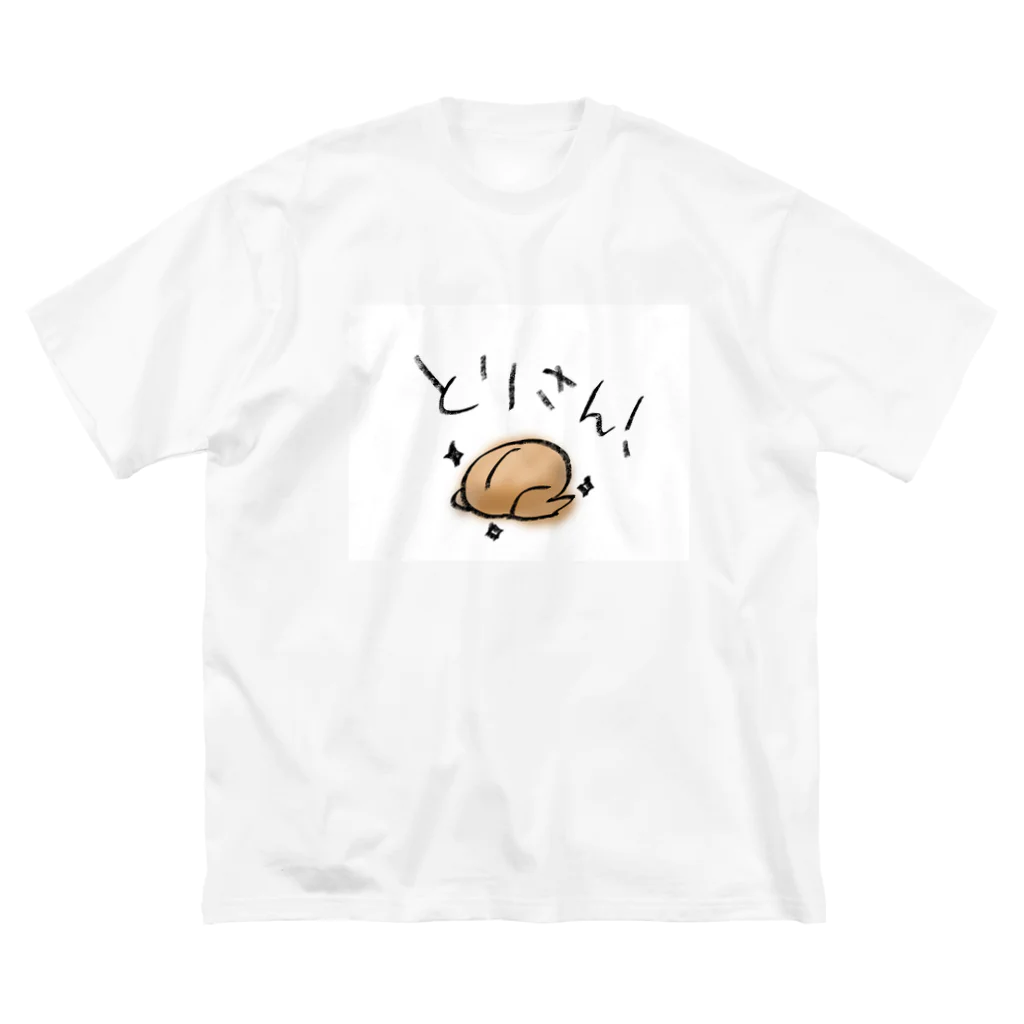 ここやみのとりにく ビッグシルエットTシャツ