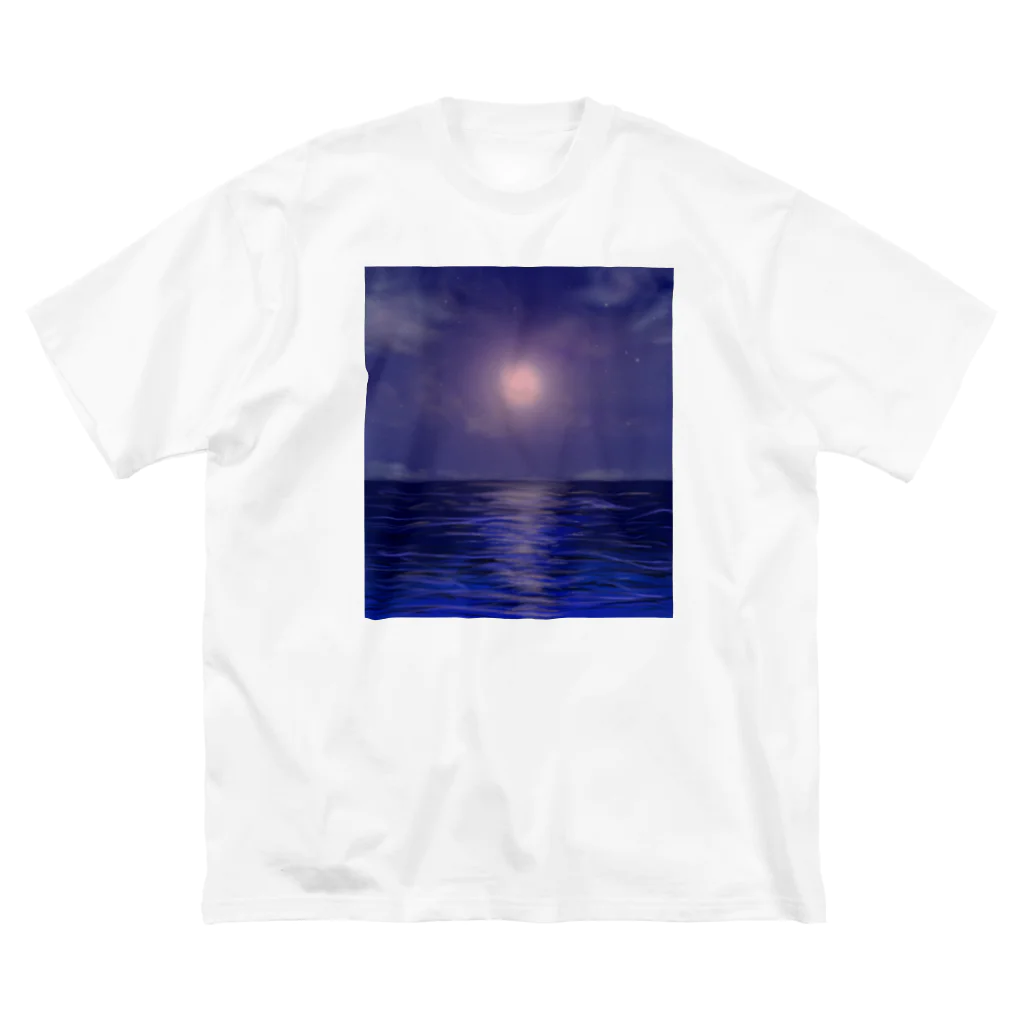 blueHawaiiのstrawberry moon ビッグシルエットTシャツ