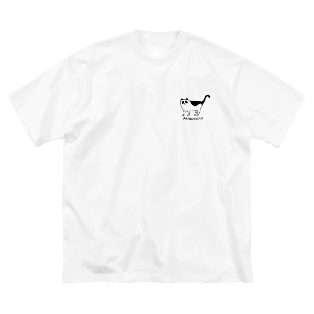 FAULHEITのパンダネコ ビッグシルエットTシャツ