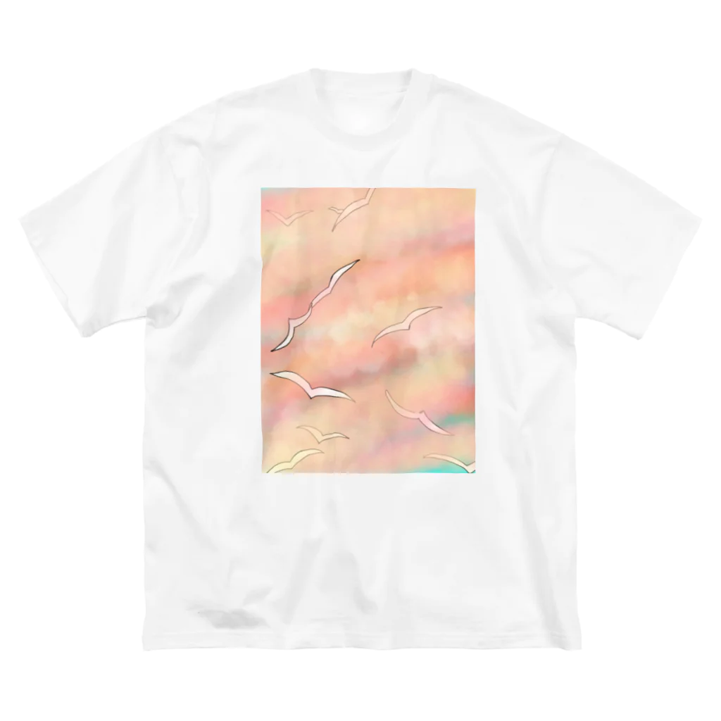 Sunriseの夕空 ビッグシルエットTシャツ