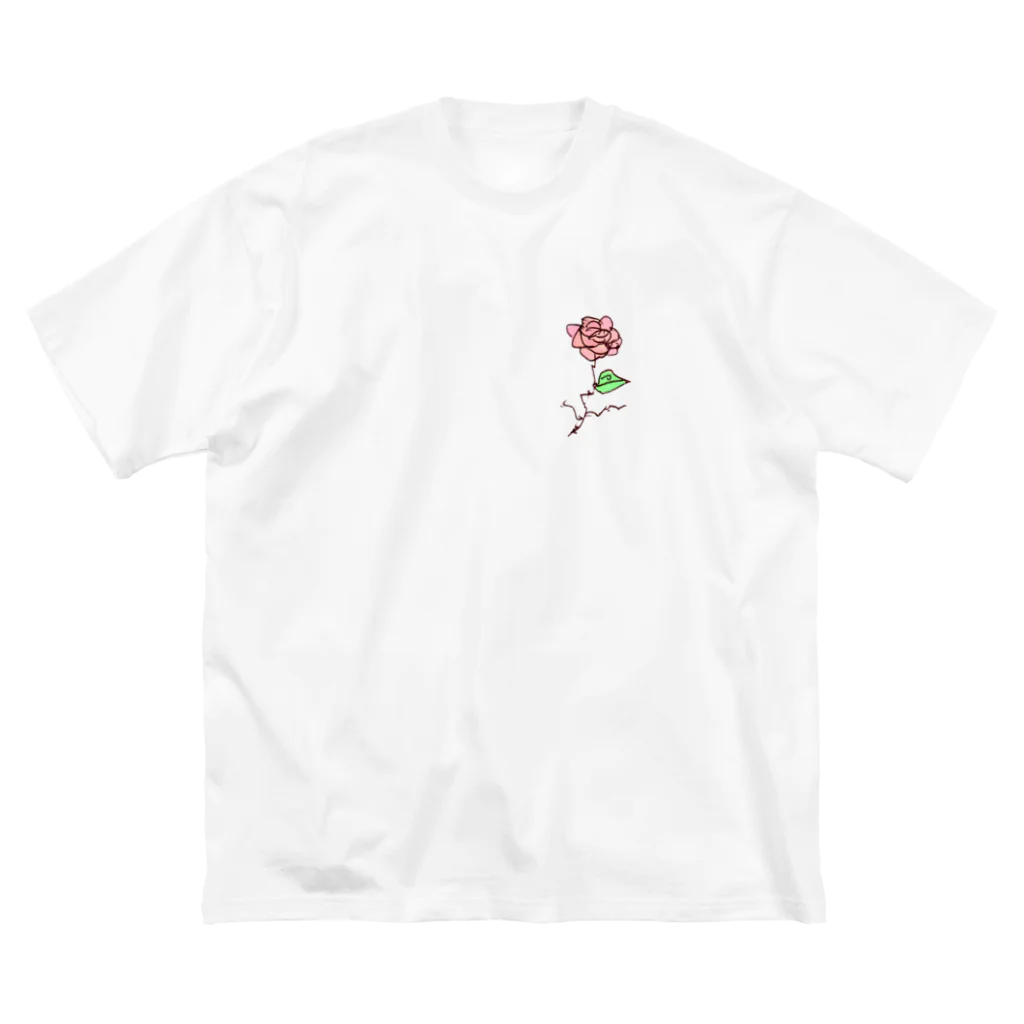 kaeruco(* 皿 *)の花と共生と寄生と ビッグシルエットTシャツ