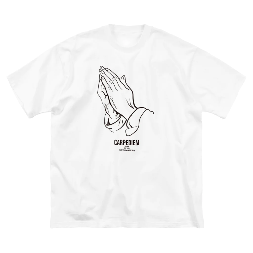 carpediemのPraying Hands ビッグシルエットTシャツ