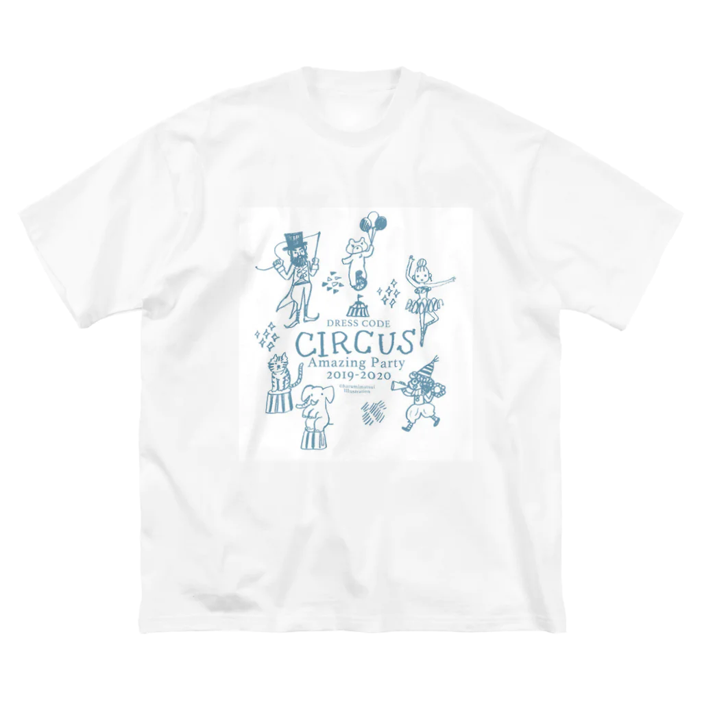 harumium cafeのサーカス ビッグシルエットTシャツ