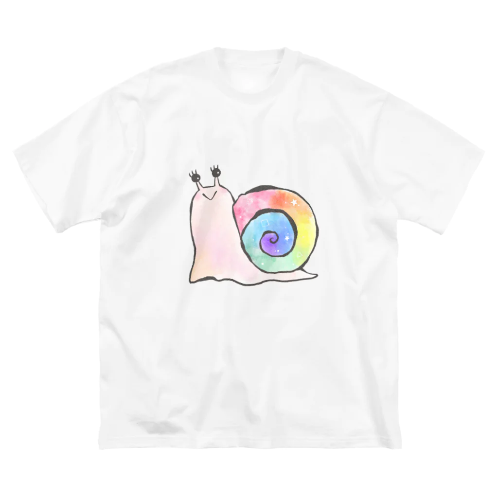 虹色かたつむり / キノ ( kinopinon )のビッグシルエットTシャツ通販 ∞ SUZURI（スズリ）