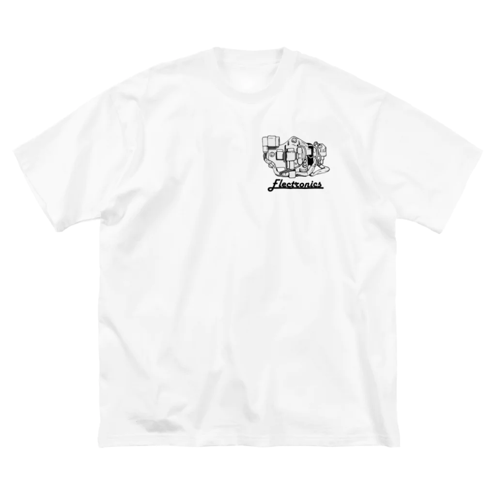 @FLAT__1のCub Electronics ビッグシルエットTシャツ