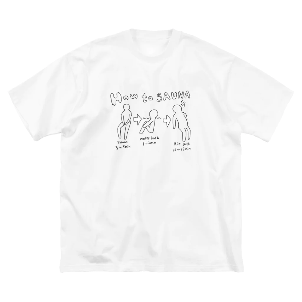 SocialのHow to SAUNA ビッグシルエットTシャツ
