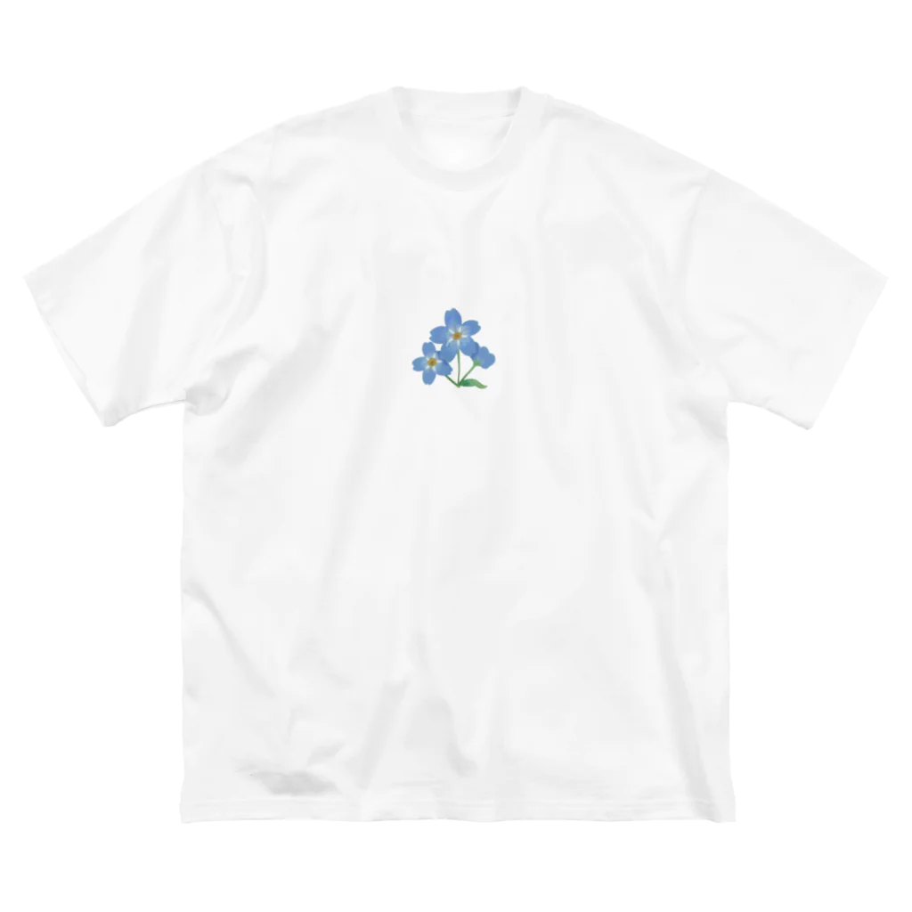 LePuyの忘れな草 ビッグシルエットTシャツ