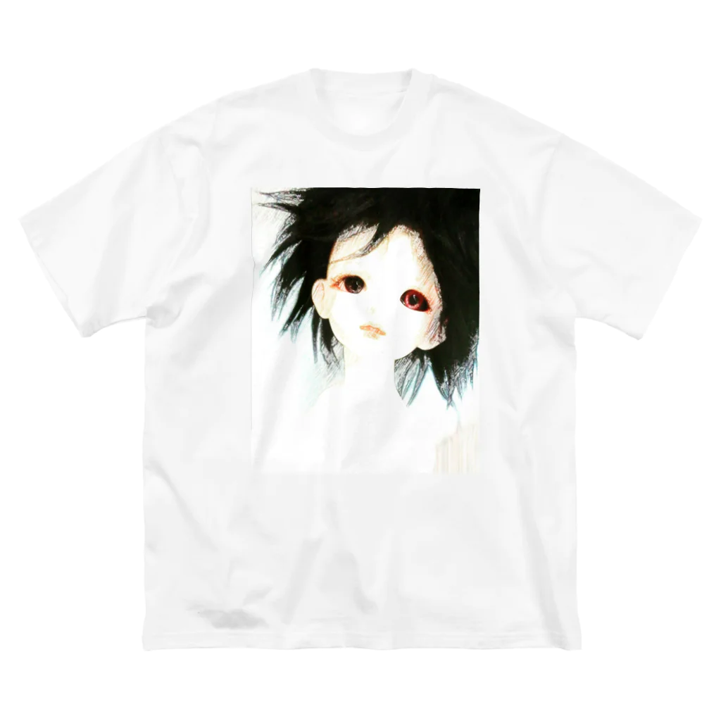 nicoragoriraのRed eyes neo ビッグシルエットTシャツ