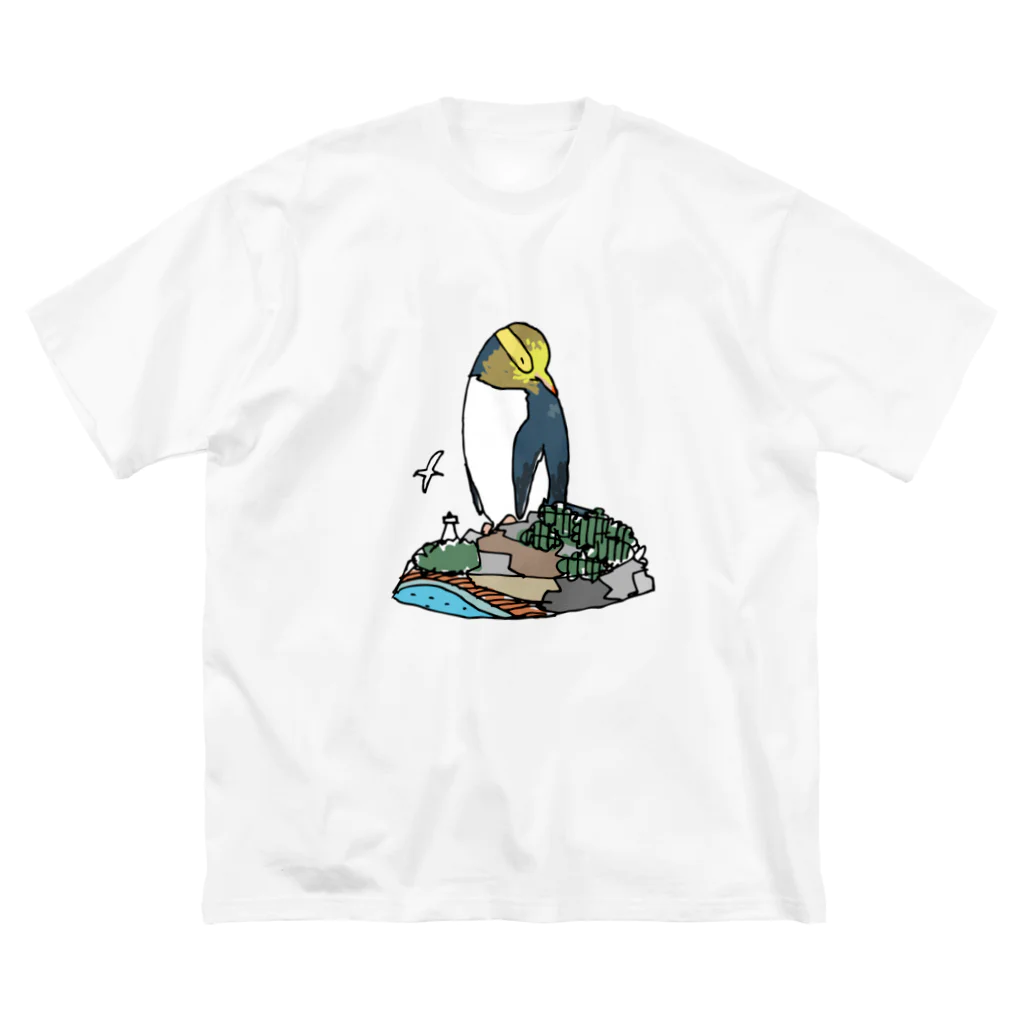 ペンギンパカリのキガシラペンギン Big T-Shirt