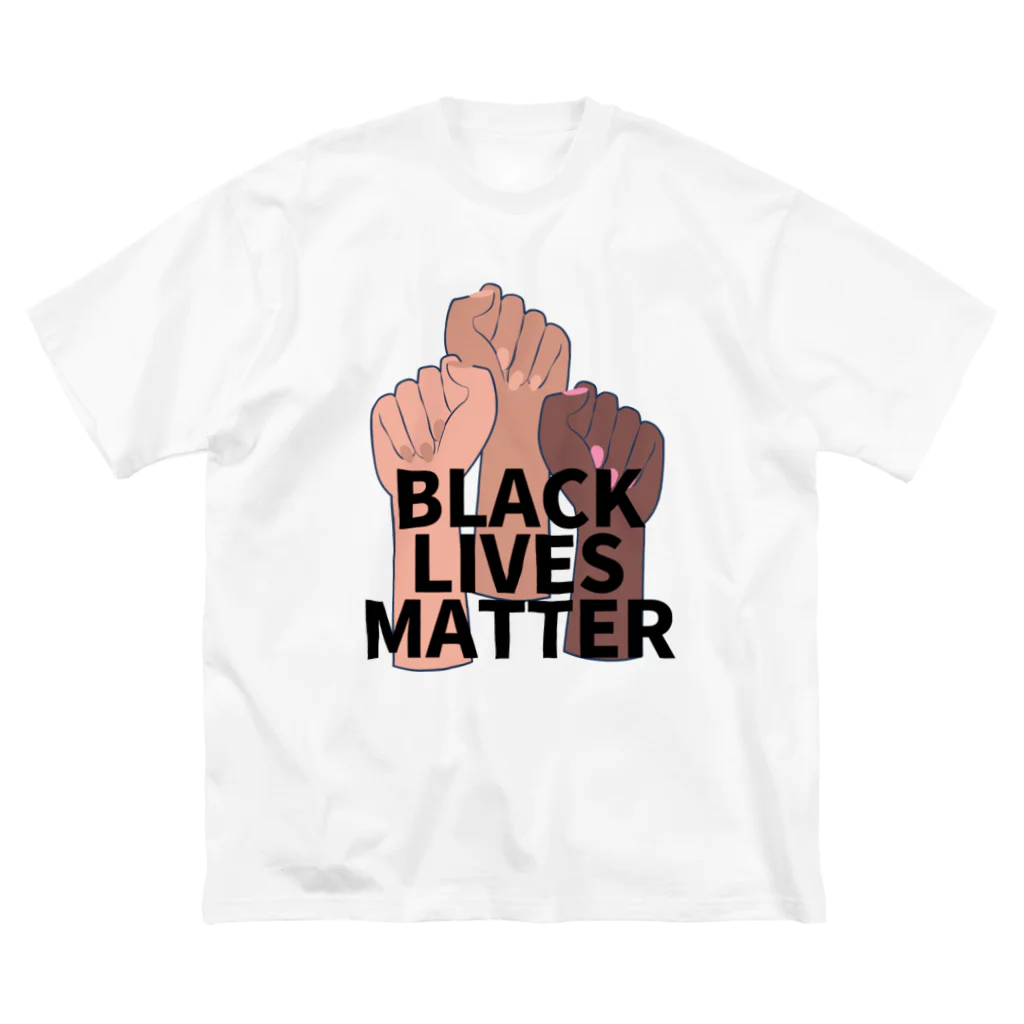 RIRI_designのBLACK LIVES MATTER（ブラック・ライブス・マター）拳 Big T-Shirt