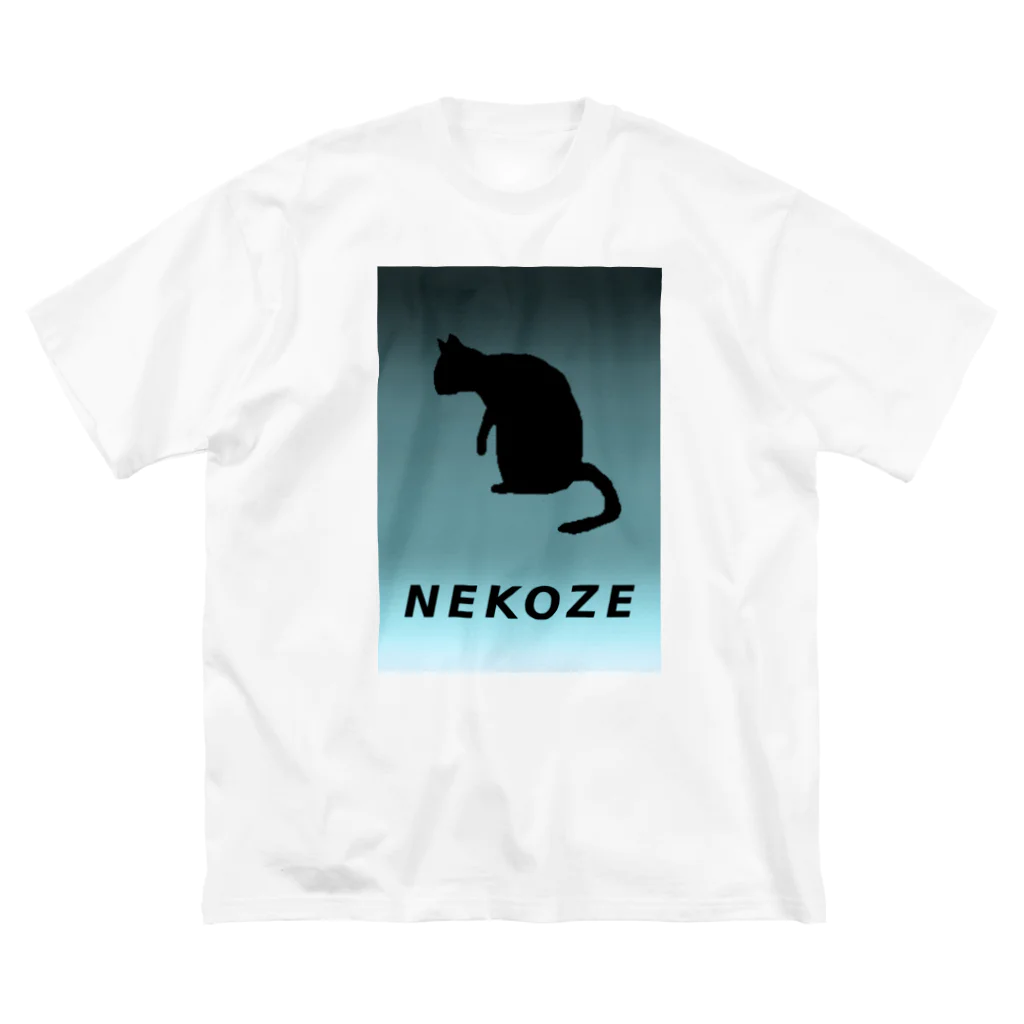 ニャムのアトリエのNEKOZEグラデ ビッグシルエットTシャツ