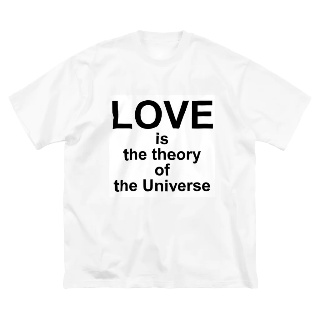 @mamma_miiiiaのLOVE is the theory of the Universe ビッグシルエットTシャツ