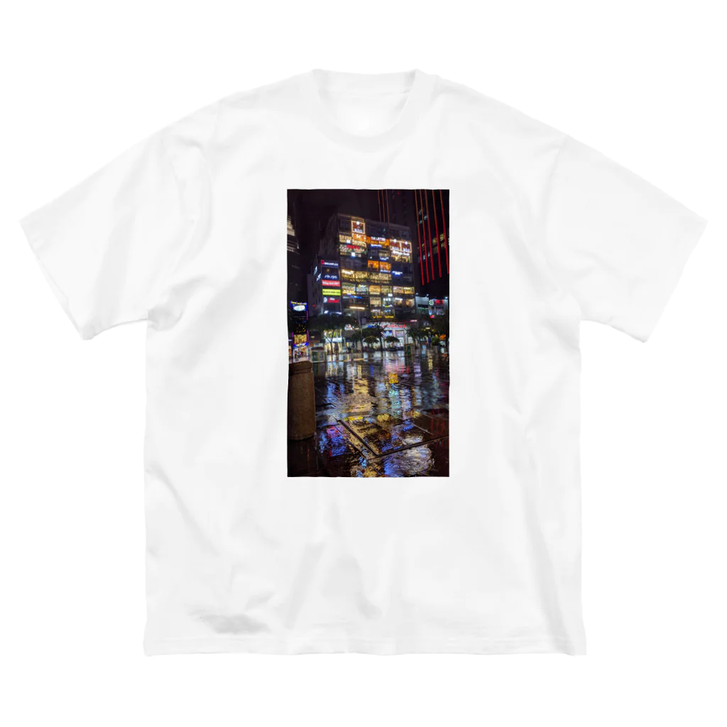 シブサワのビビッドな夜景 ビッグシルエットTシャツ