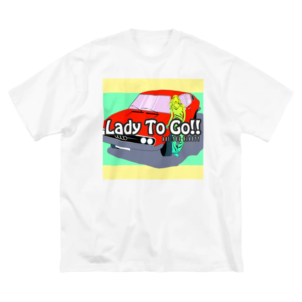 カクウレコードのLady to go!! ~ARE YOU READY?~ ビッグシルエットTシャツ