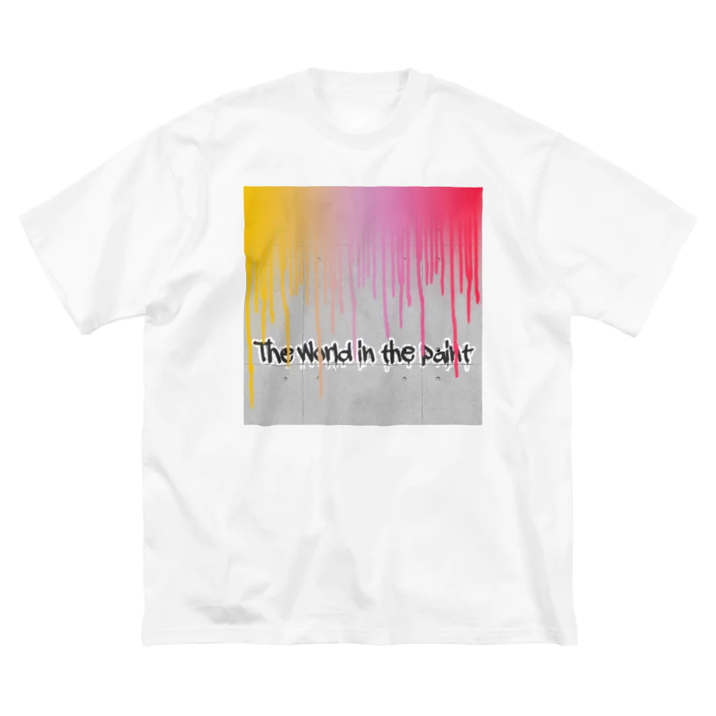 カクウレコードのThe World in the paint ビッグシルエットTシャツ