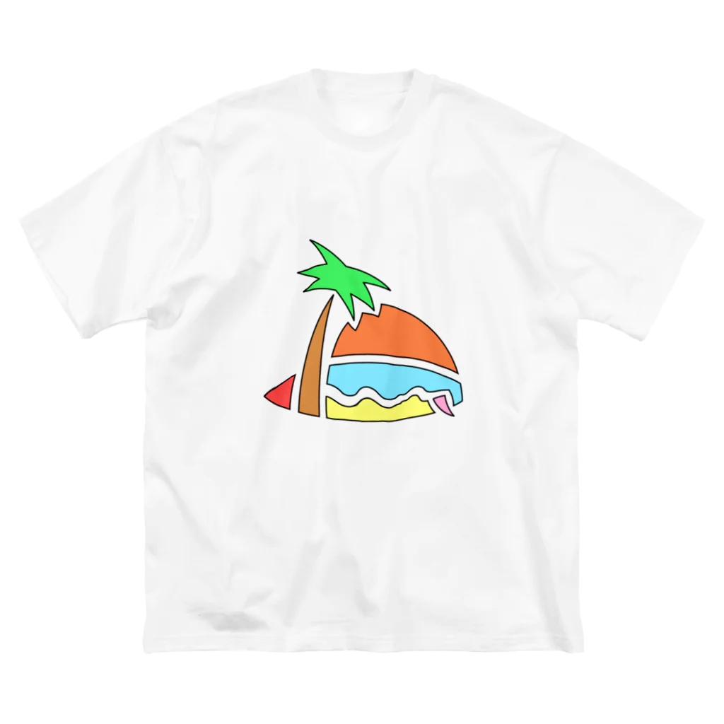 SHIBU屋 〜竹馬ロメ〜の夏！海！太陽！ ビッグシルエットTシャツ