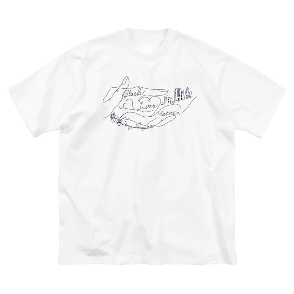 BLM-JAPANプロジェクトのhand_in_hand ビッグシルエットTシャツ