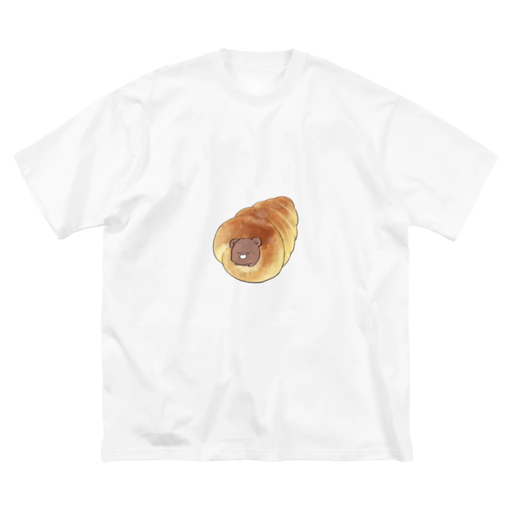 おおかみぴえろのくまのチョココロネ ビッグシルエットTシャツ