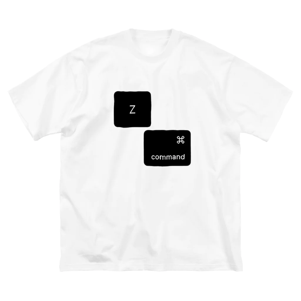 MOPIE GAME -ムーピーゲーム-のcommand-zデザイン（ショートカット⌘z） ビッグシルエットTシャツ