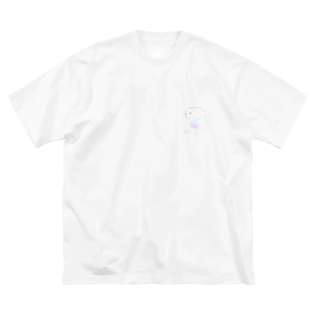 00のとーちゃん虫取 ビッグシルエットTシャツ