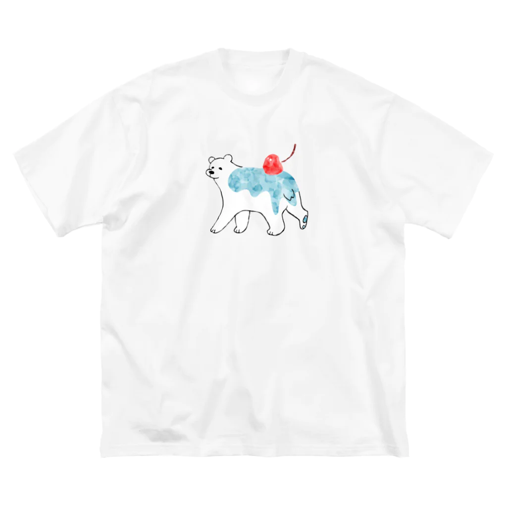 まいこ｜ほっこりイラスト🖌️のしろくま ビッグシルエットTシャツ