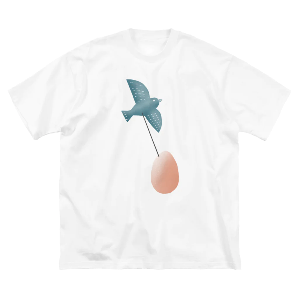 OW STOREの鳥と卵 ビッグシルエットTシャツ