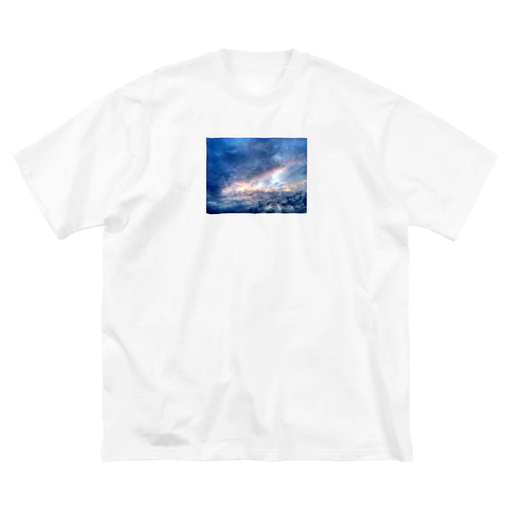 Gladiolus-and-Poppyの夏空 (the summer sky) ビッグシルエットTシャツ