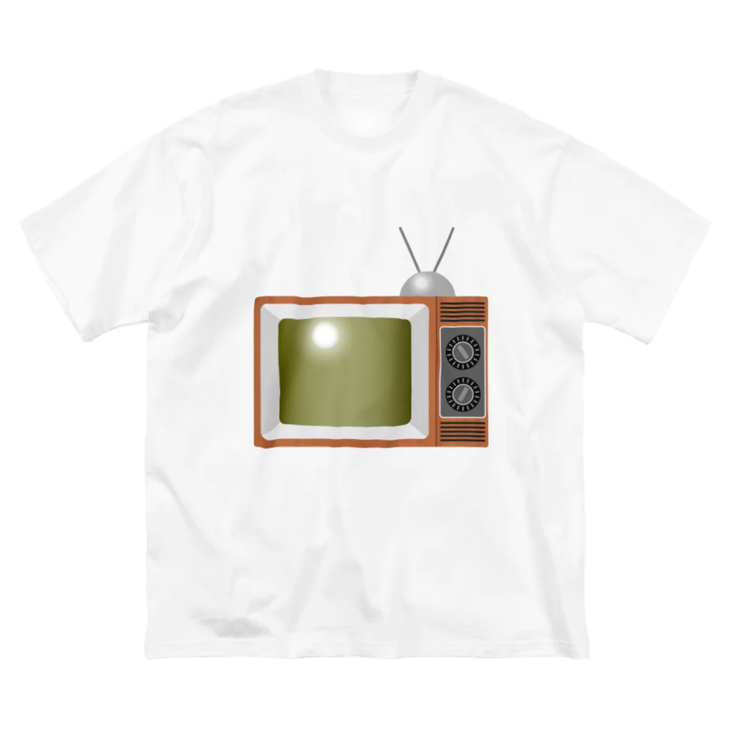 illust_designs_labのレトロな昭和のテレビのイラスト ビッグシルエットTシャツ