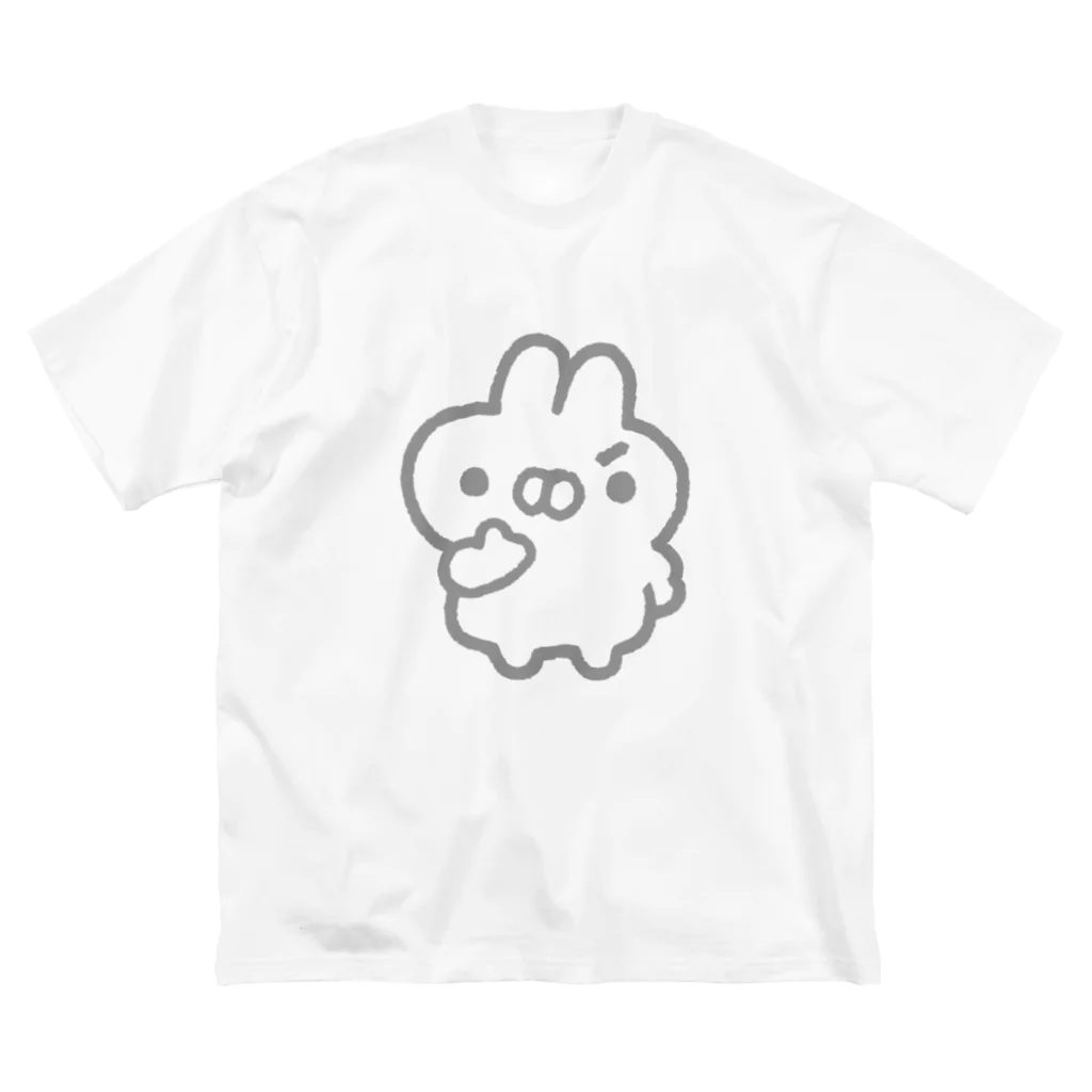 mii spaceのもくろむうさぎ ビッグシルエットTシャツ