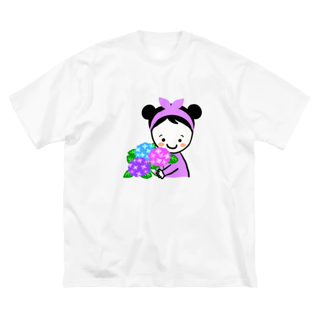 あゆみんの紫陽花スマイルちゃん ビッグシルエットTシャツ