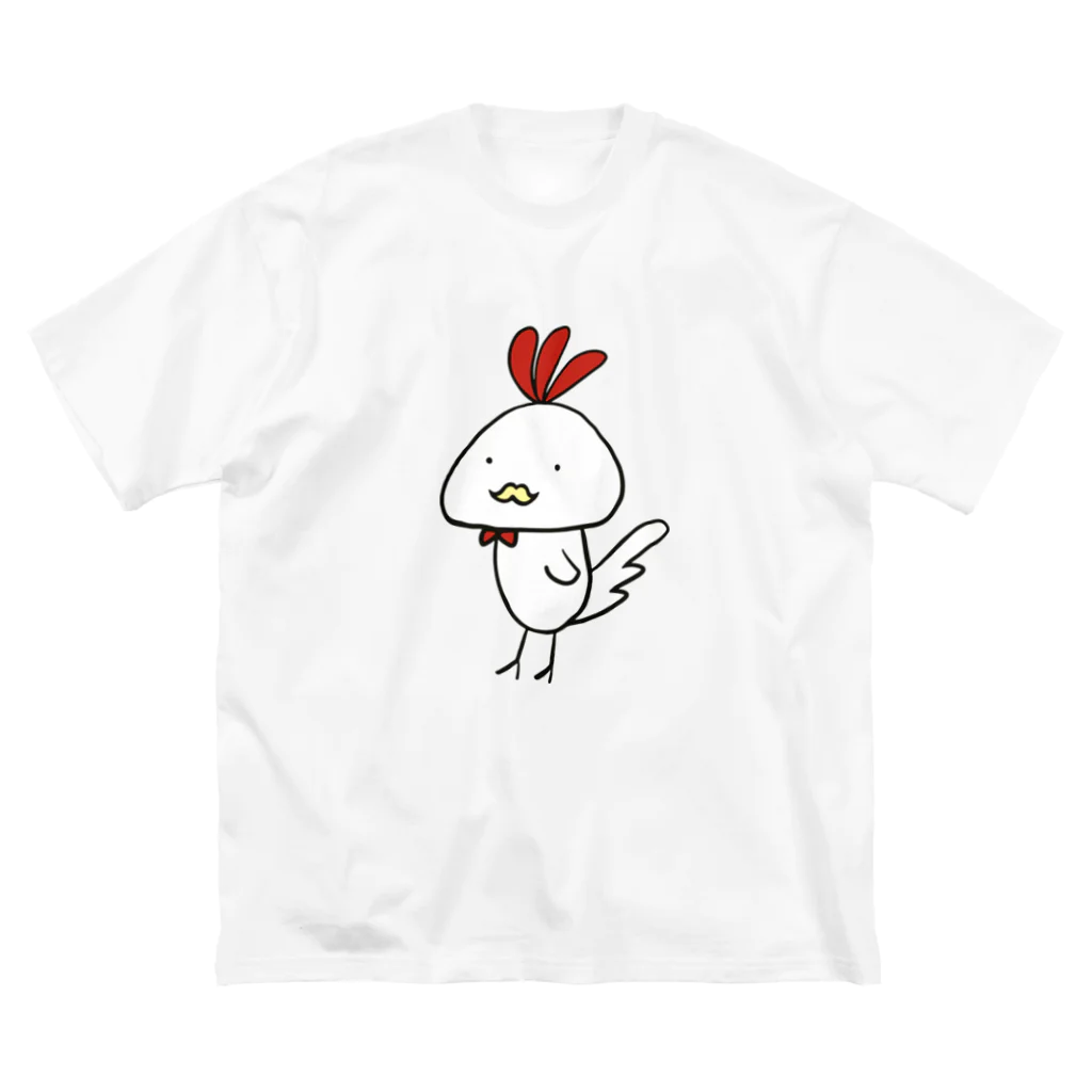 aimaのムッシュにわとり ビッグシルエットTシャツ