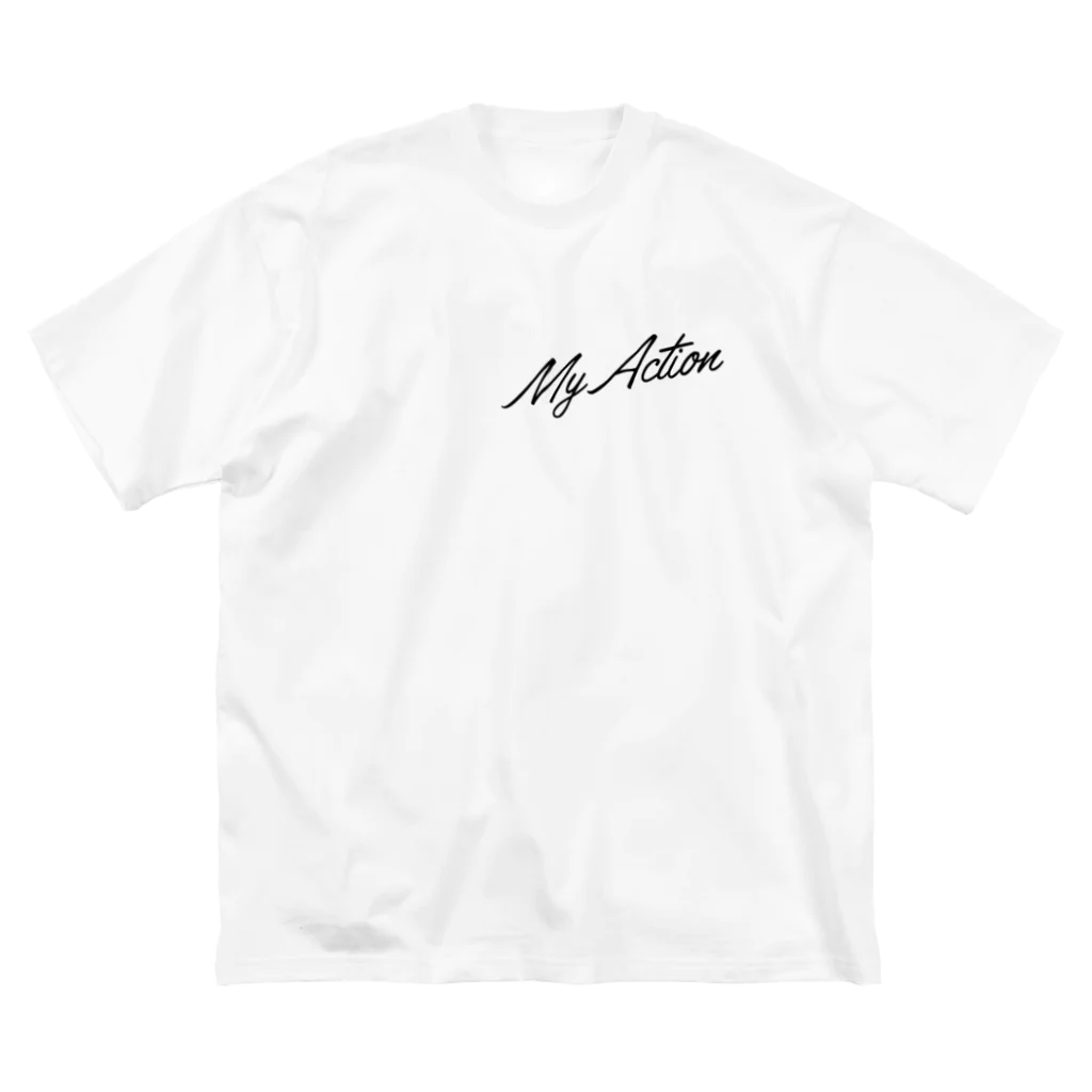 My ActionのMy Action Goods Black Big T-Shirt