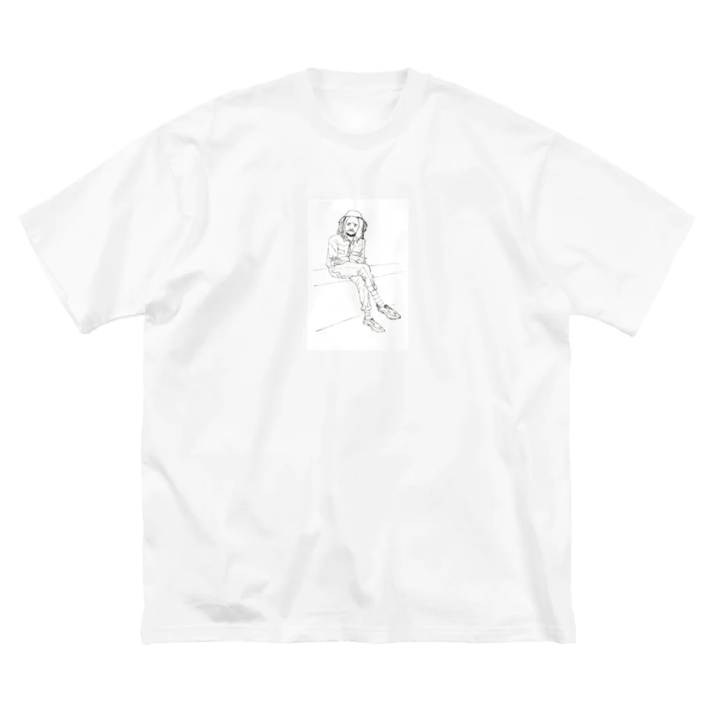 ki-adi-mundiの男no.5 ビッグシルエットTシャツ