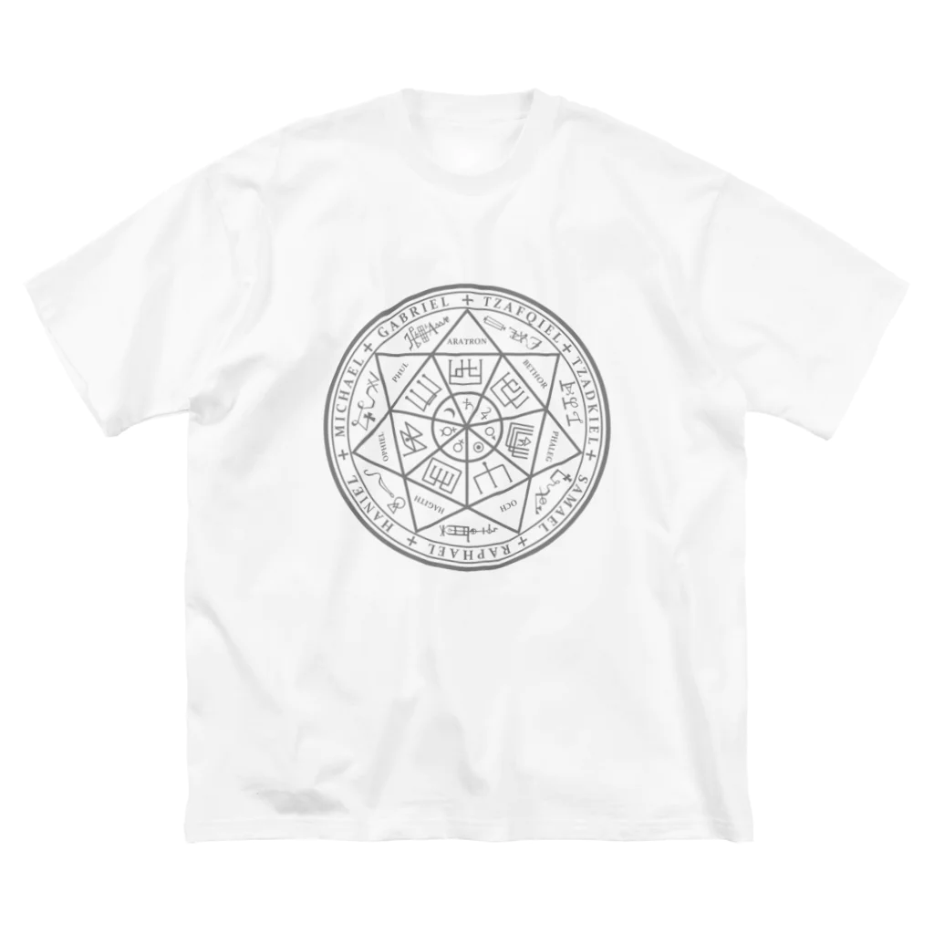 CONGLADの7芒星（backプリント） ビッグシルエットTシャツ