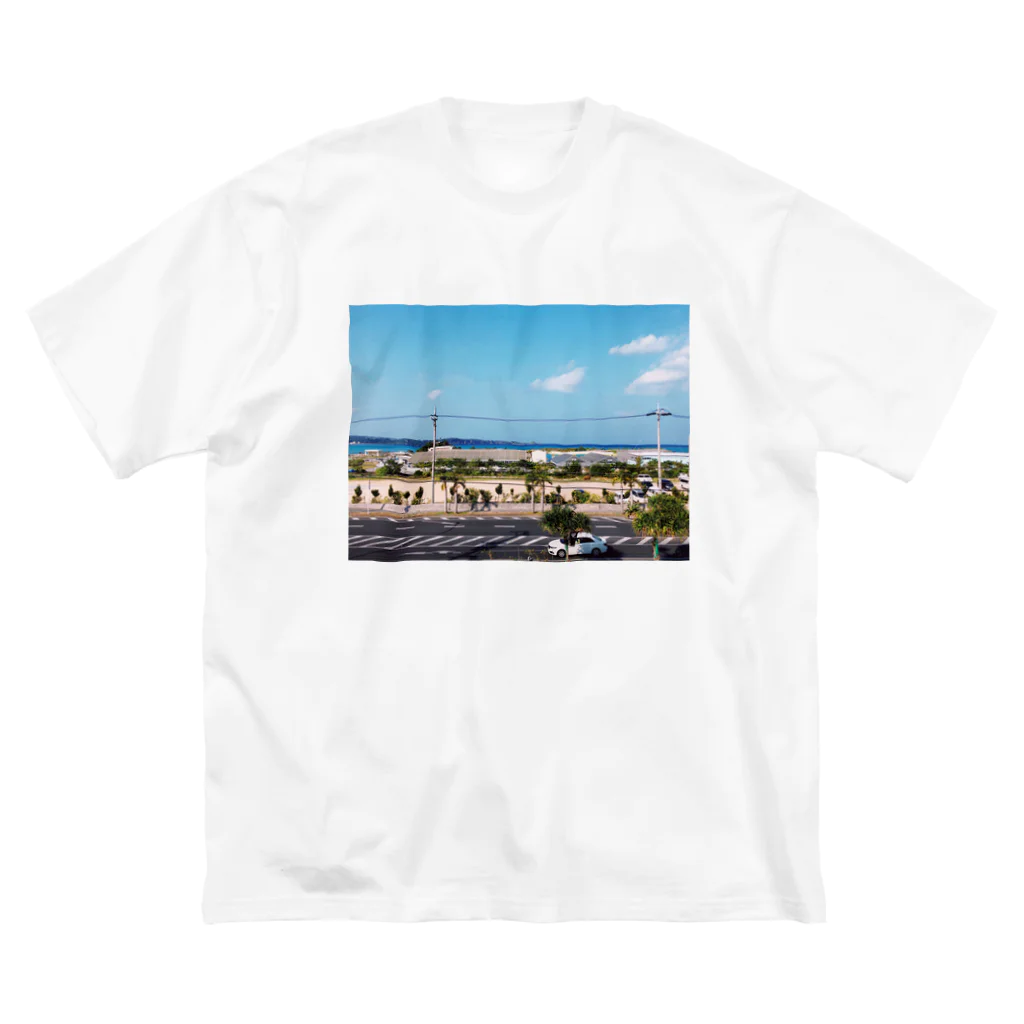 Tahara Masaruの恩納の海岸線 ビッグシルエットTシャツ