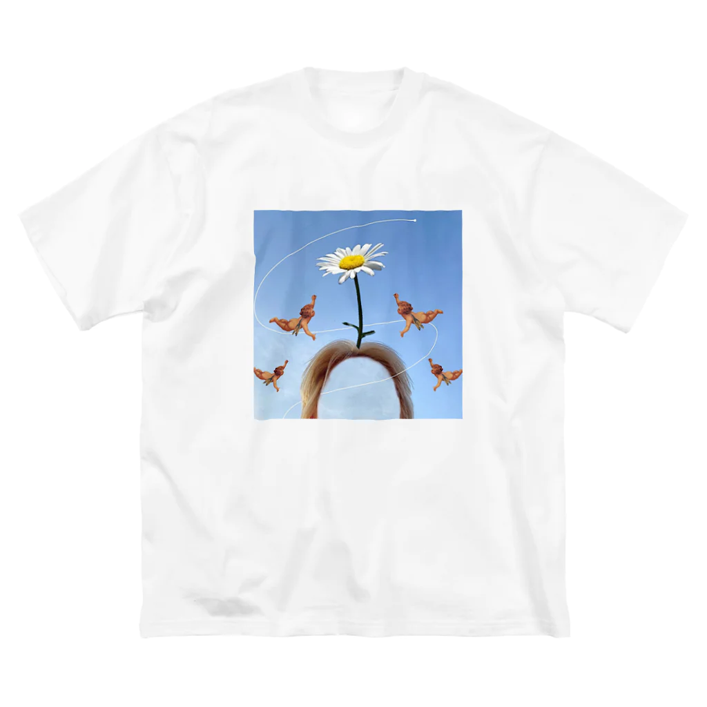 ﾋﾏﾘの青空×金髪＝無敵 ビッグシルエットTシャツ