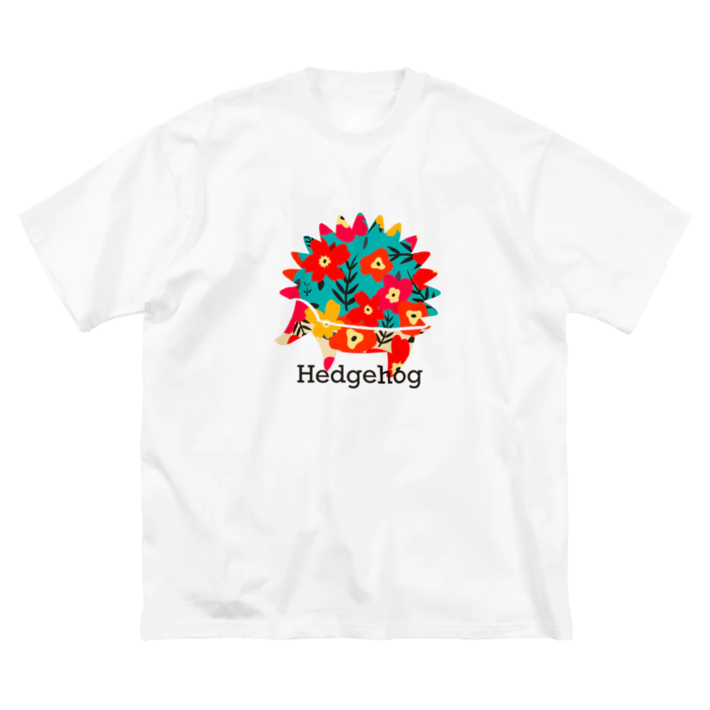 さがみ屋のHedgehog flower Big T-Shirt