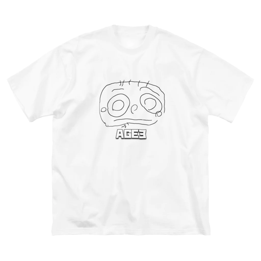 Jackpot-ArtsのAGE3 No1 「MAMA」 ビッグシルエットTシャツ