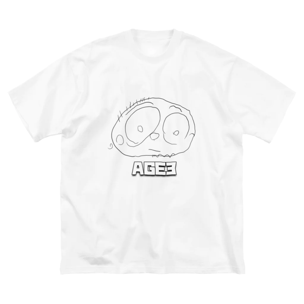 Jackpot-ArtsのAGE3 No2 「PAPA」 ビッグシルエットTシャツ