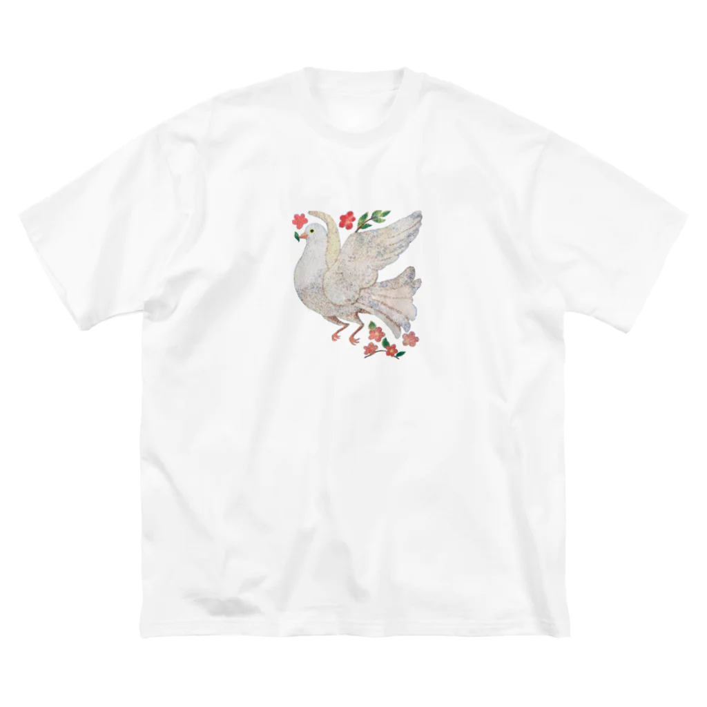 AKのしろい　とり　ハト Big T-Shirt