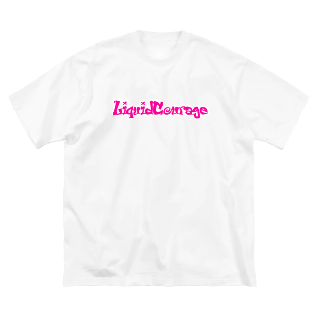 Liquid Courage officialのLiquid Courage ロゴT(ビッグシルエット) Big T-Shirt