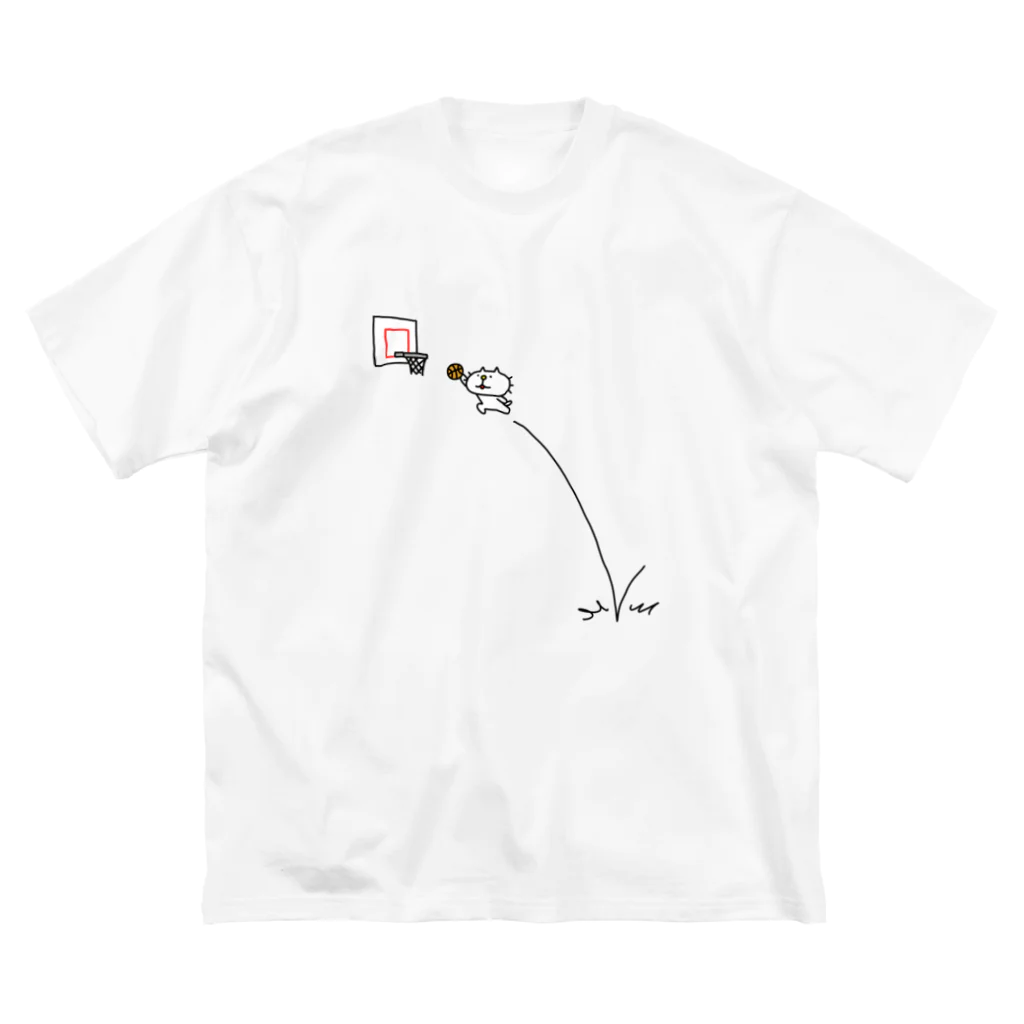 liluneco_shopのりるねこ　バスケットボール ビッグシルエットTシャツ