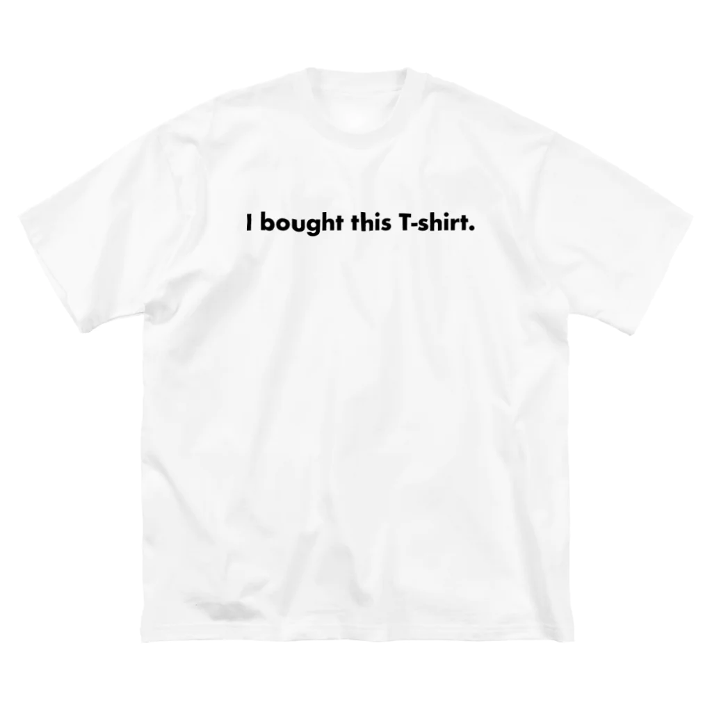 BetterDesignStoreのI bought this T-shirt ： 私はこのTシャツを買いました ビッグシルエットTシャツ