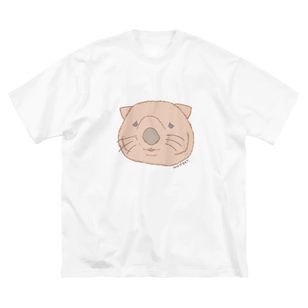 🍎デグーと服と雑貨屋さん🍏のwombat 　#ウォンバットグッズ ビッグシルエットTシャツ