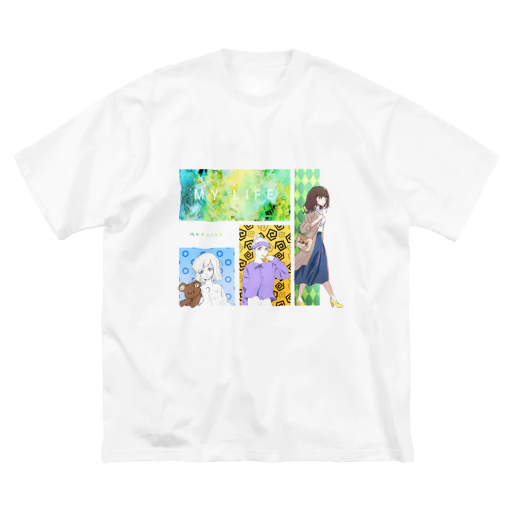 O D SHOPの日常　プリントTシャツ 루즈핏 티셔츠