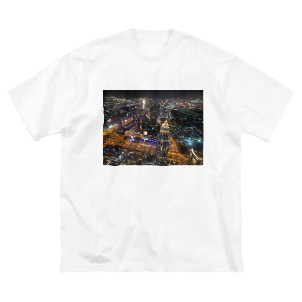 すすりーぬしょっぷのドバイの夜景(ブルジュ・ハリファからの夜景) Big T-Shirt